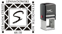 Self Inking Monogram Stamp - Trodat 4924 - MS3 MONOGRAM_STAMP_TR4924_MS3